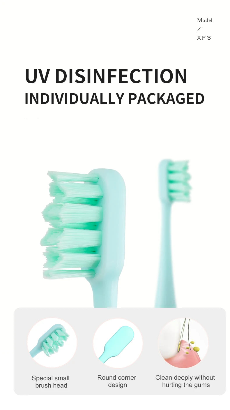 Cepillo de dientes eléctrico sónico para adultos, cerdas suaves, batería portátil, resistencia IPX7, cepillos de dientes eléctricos impermeables para viajes