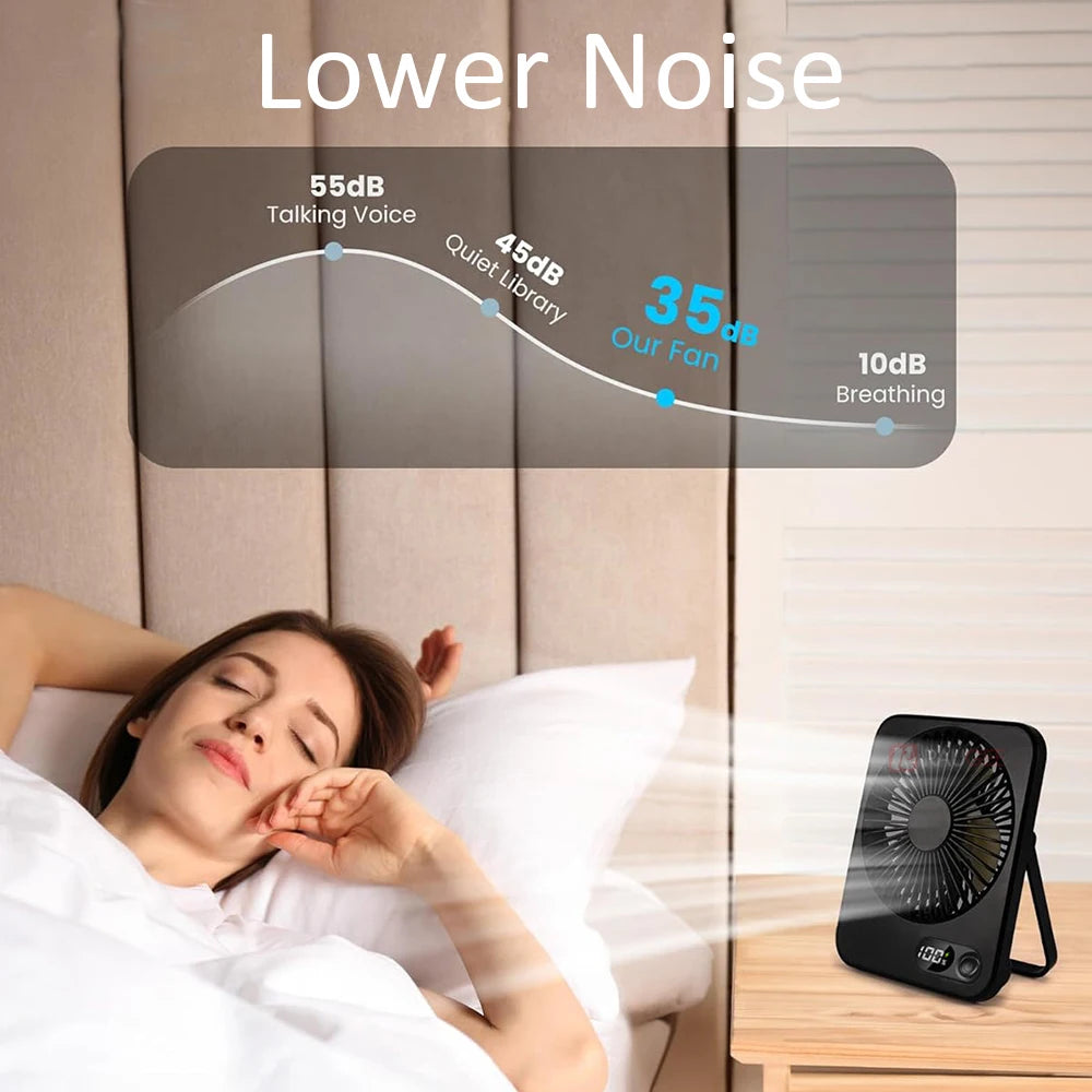 Mini Ventilador Portátil Plegable USB para Acampar
