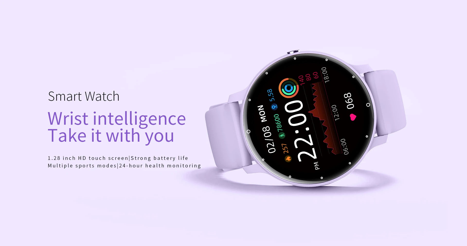 LIGE Reloj Inteligente Táctil IP68 Bluetooth