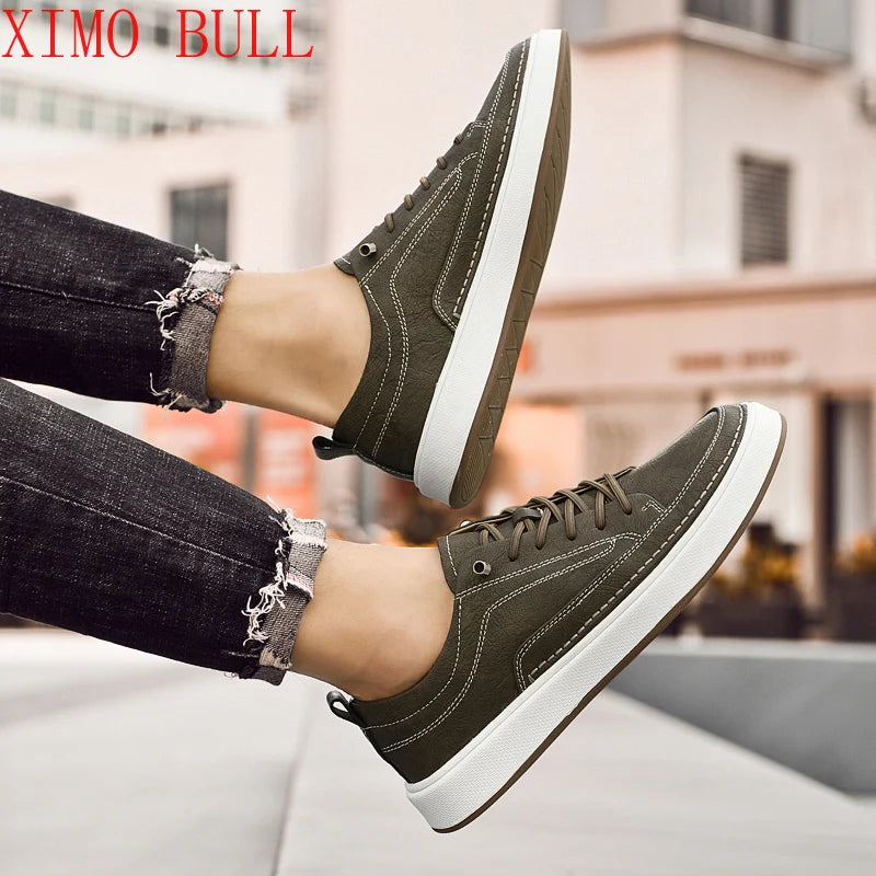 Zapatos de cuero genuino para hombre de marca, cómodas plantillas de suela blanda, zapatos Oxford informales para hombre, calzado deportivo para exteriores