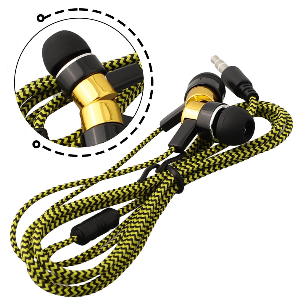 Experimente graves potentes con auriculares internos con cable, auriculares estéreo de 3,5 mm para dispositivos móviles, diseño con aislamiento de ruido