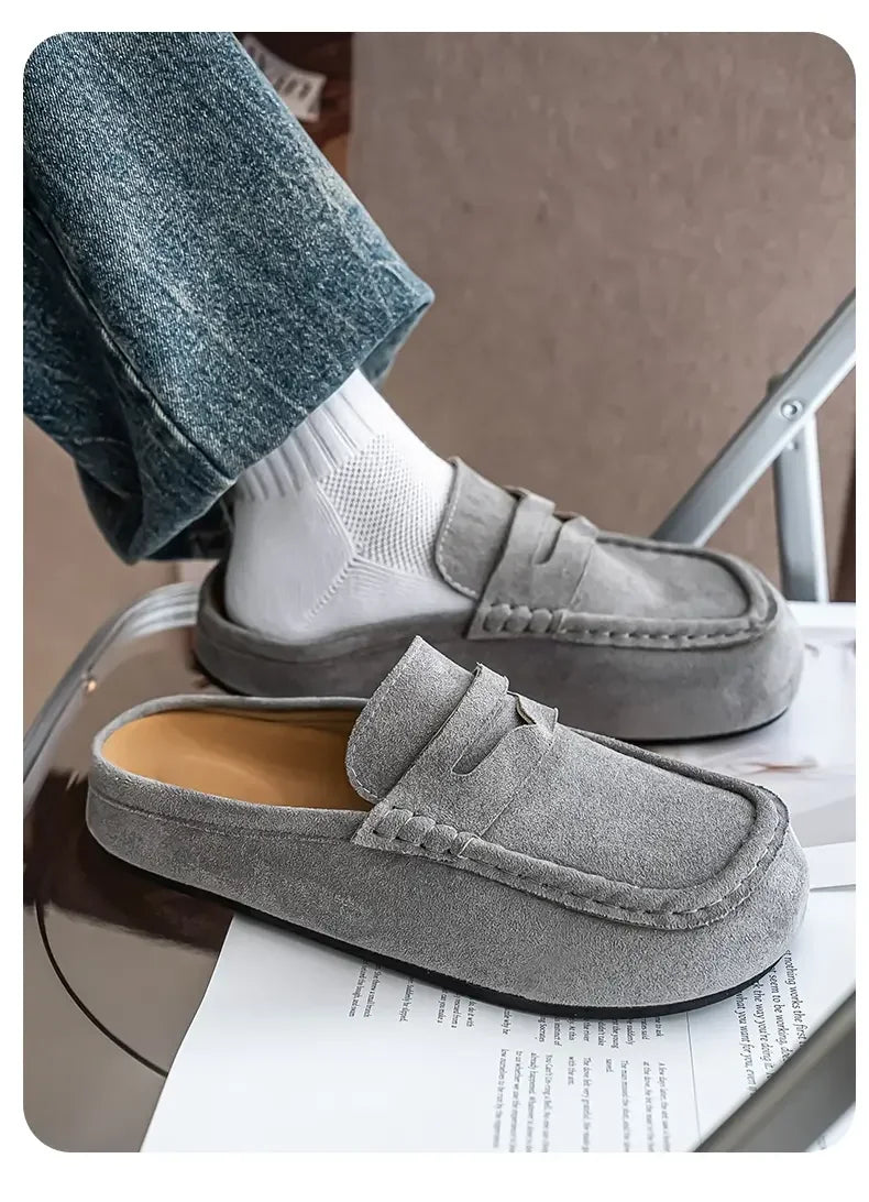 Pantuflas unisex tipo mule antideslizantes para interior y exterior