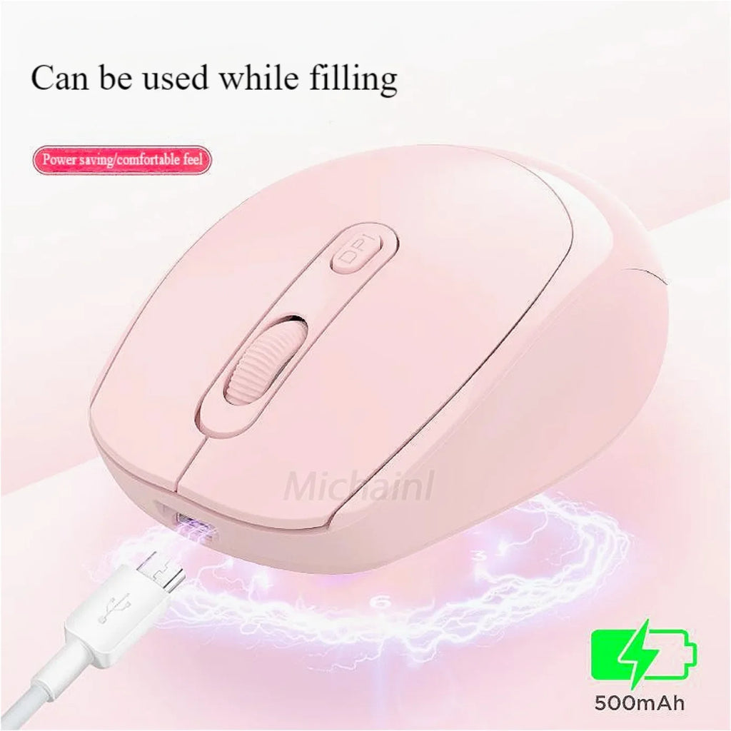 Ratón inalámbrico MINGCVIL, ratón Bluetooth recargable RGB, ratón inalámbrico para ordenador, ratón ergonómico para juegos para ordenador portátil, PC, DPI ajustable