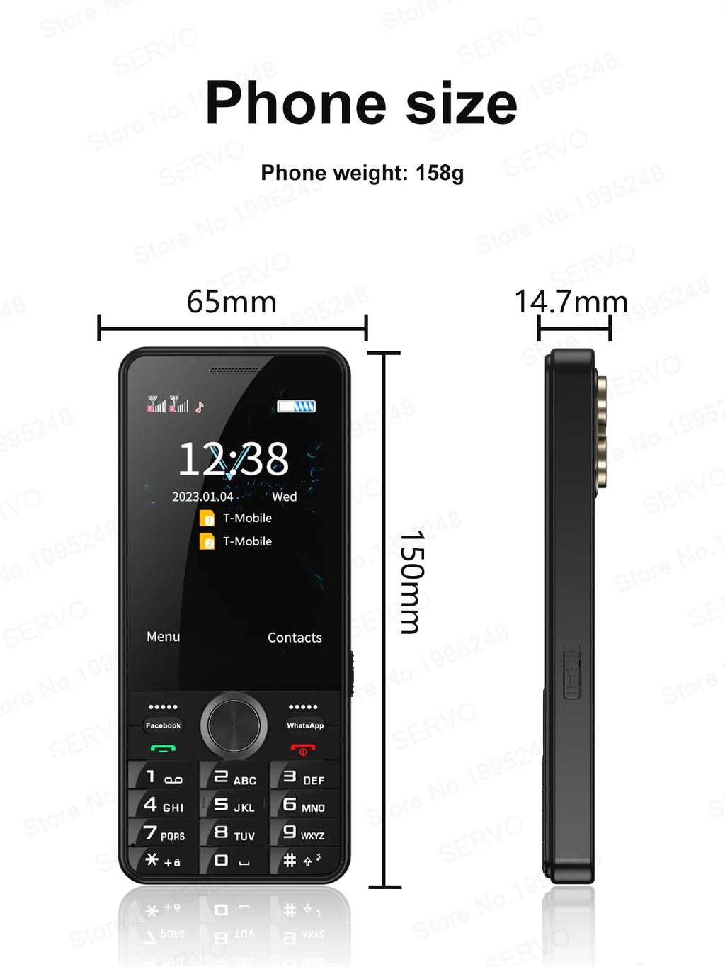 SERVO F24 PRO – Celular 4G Android 3.5" Doble SIM 2+16GB