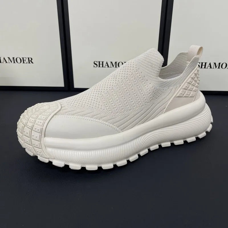 Zapatos planos ligeros de marca informales transpirables para hombre, zapatillas cómodas de moda, zapatos de hombre de talla grande