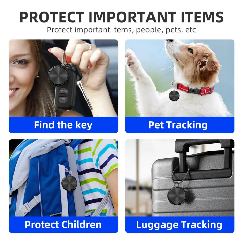 Mini Rastreador GPS Antipérdida para Mascotas, Niños, Bolsos, Llaves, Carteras, Compatible con Aplicaciones IOS/Android, Localizador