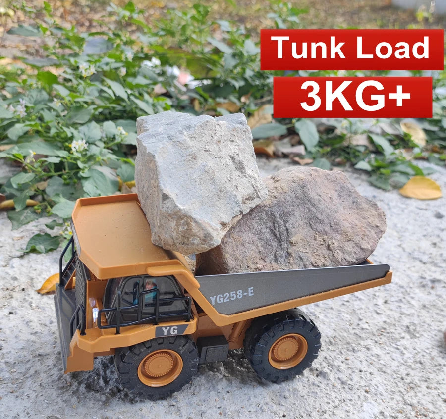 Excavadora RC 4WD con Control Remoto - Juguete de Construcción