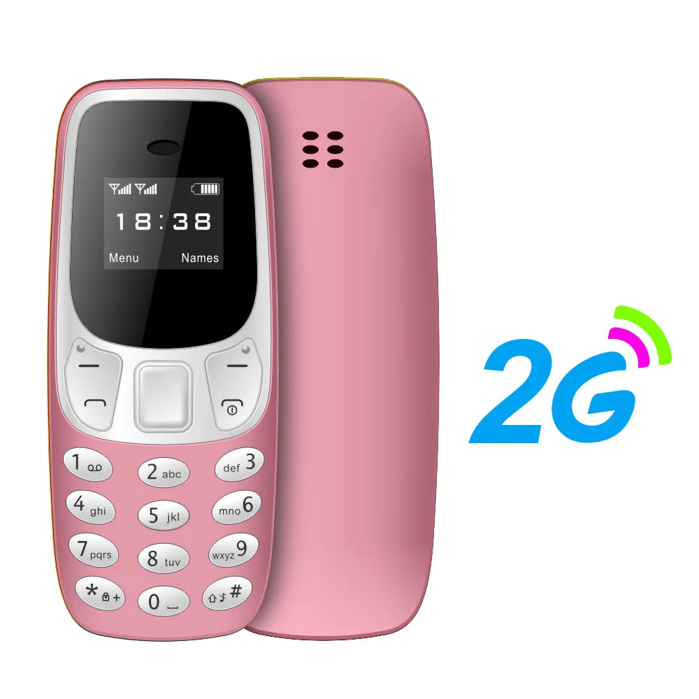 Mini teléfono móvil BM10, 2 tarjetas SIM, auricular Bluetooth, cambiador de voz, grabación de voz de baja radiación, teléfono móvil pequeño multilingüe