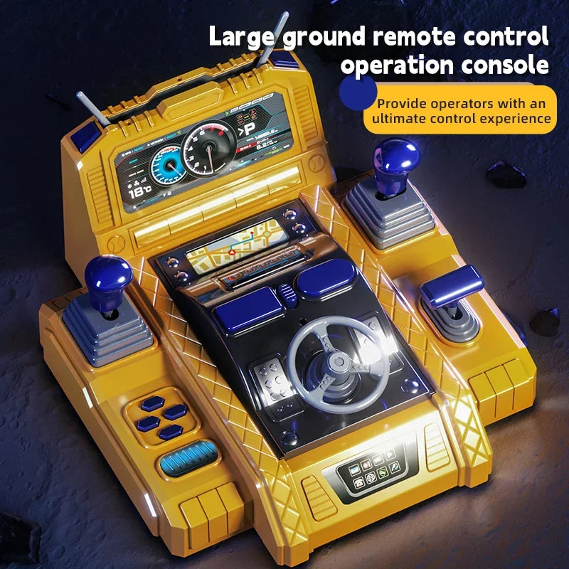 Coche RC 12/13/15Ch, excavadora de aleación, vehículo de ingeniería para niños, juguete, volante de suelo, coches de control remoto, juguetes para niños