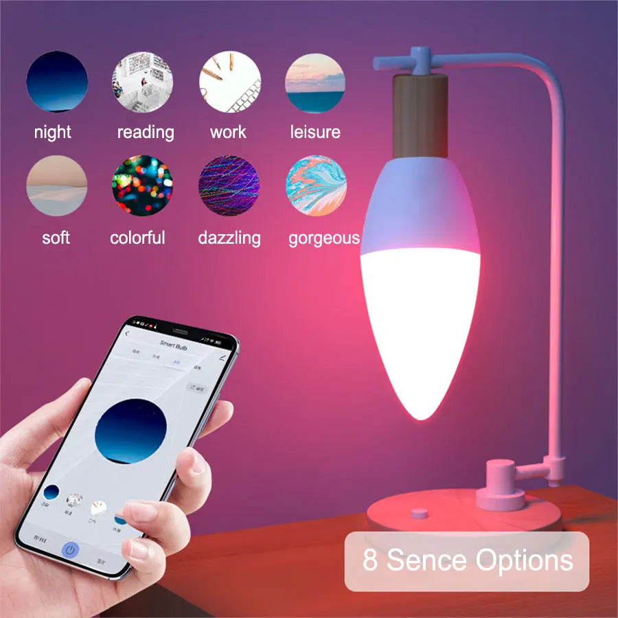 Bombilla LED Inteligente Tuya WiFi RGB Regulable