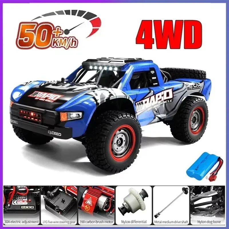 JJRC -Q130 sin escobillas de alta velocidad 70 KM/H4X4 todoterreno 2,4G 4WD Control remoto RC coche 4WD Racing Monster Racing Boy juguete para regalo 1:16