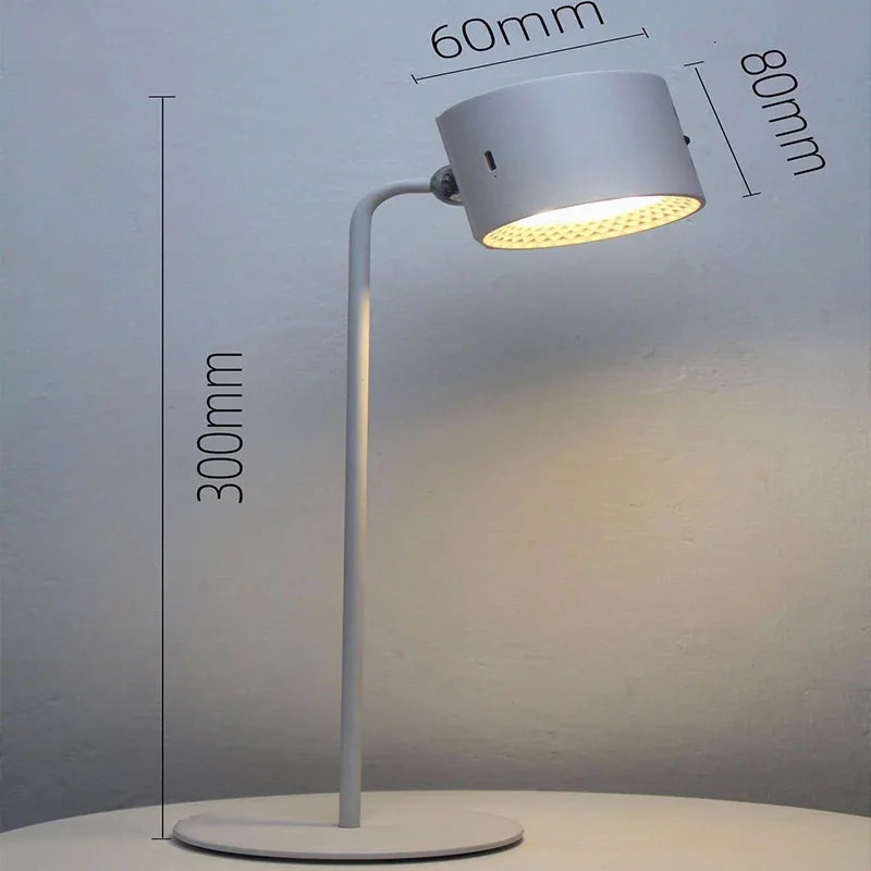 Lámpara Led de pared de doble cabezal con Control remoto táctil, luz nocturna portátil inalámbrica con recarga USB giratoria 360 para lectura de dormitorio