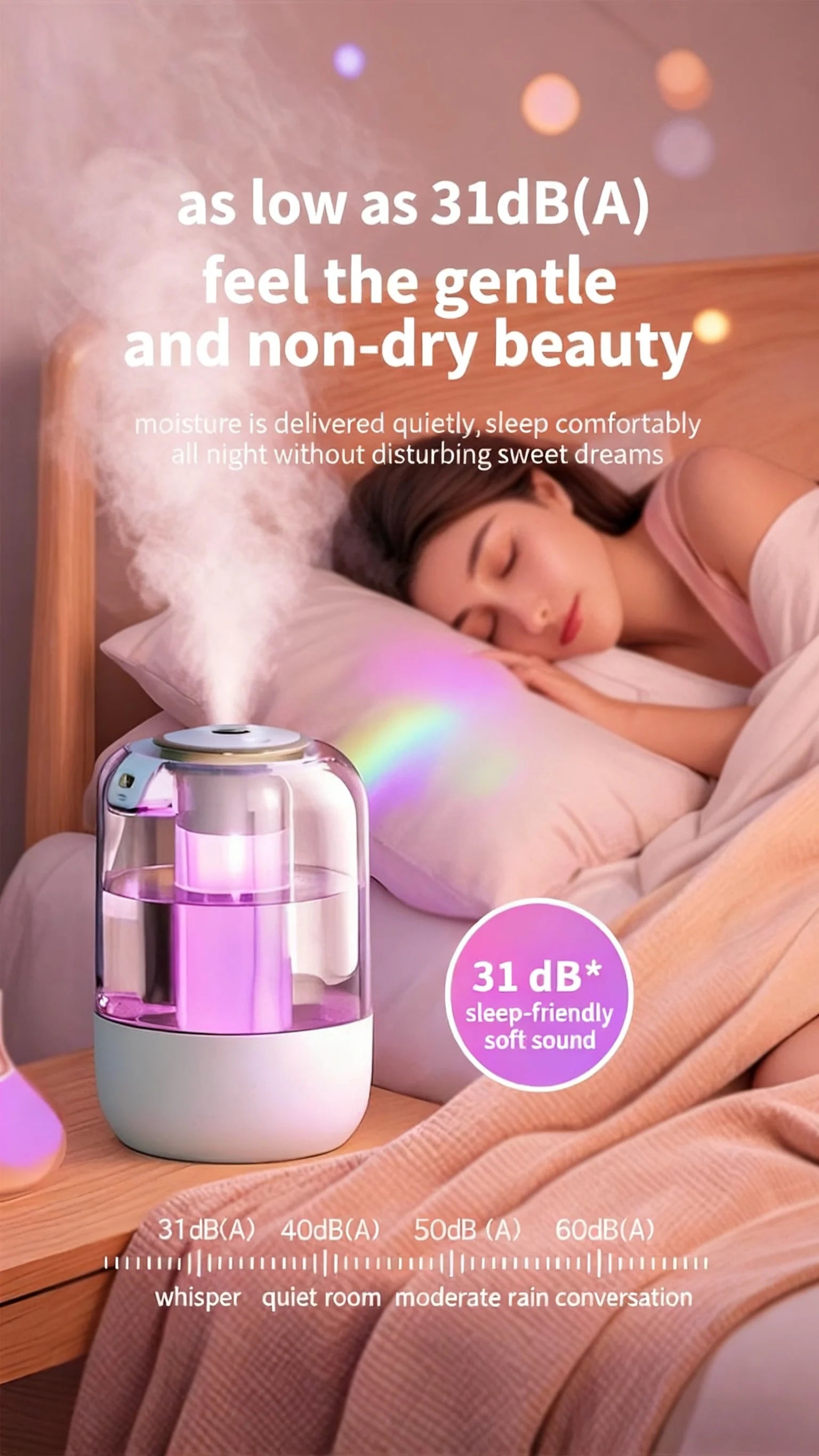 Humidificador de Doble Pulverización con Sensor