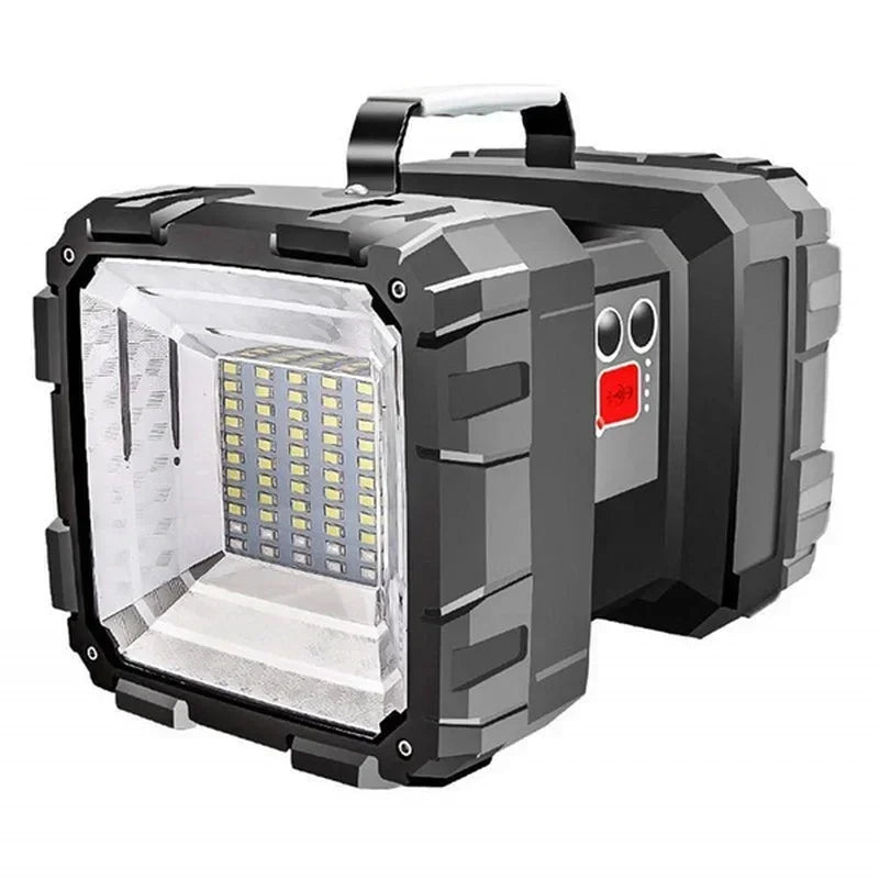XHP100-reflector de luz LED táctil superbrillante, linterna de doble cabezal, recargable por USB, luces de emergencia portátiles para exteriores