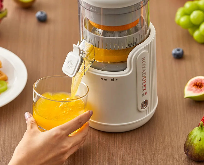 Exprimidor de Gran Diámetro con Separación de Jugo y Pulpa