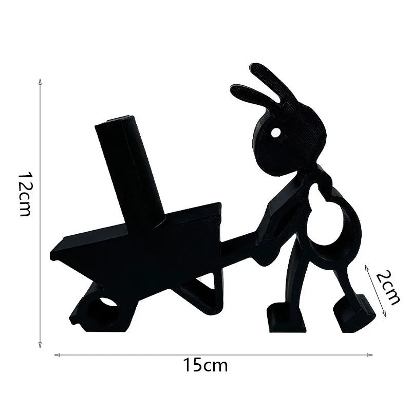 Portarrollos de Papel Higiénico con Forma de Hormiga Impreso en 3D, Bonito y Sencillo Portarrollos de Papel con Diseño de Animal