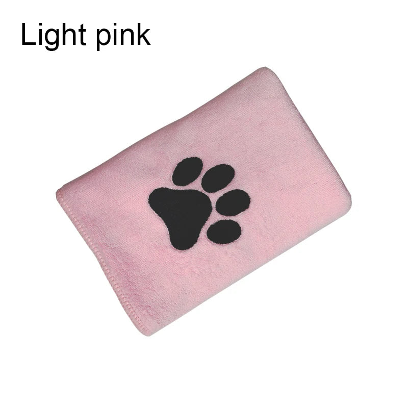 Toalla de baño de microfibra para mascotas, 35x75cm/50x100cm, bordada, súper suave, absorbente, manta para perros, suministros de aseo