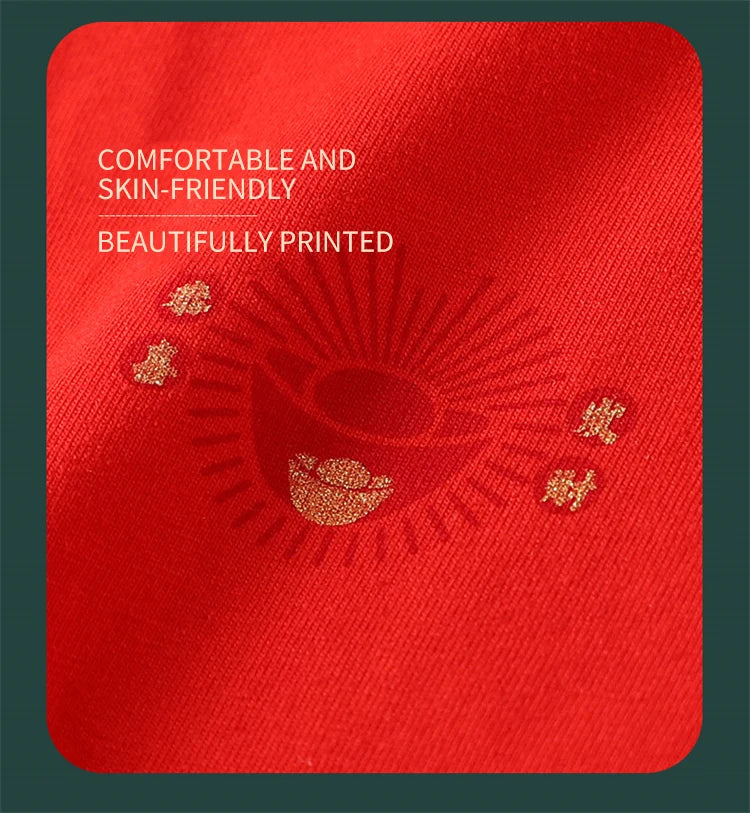 MiiOW-bóxer de algodón suave y transpirable para hombre, ropa interior masculina de 3 piezas, con estampado de la suerte