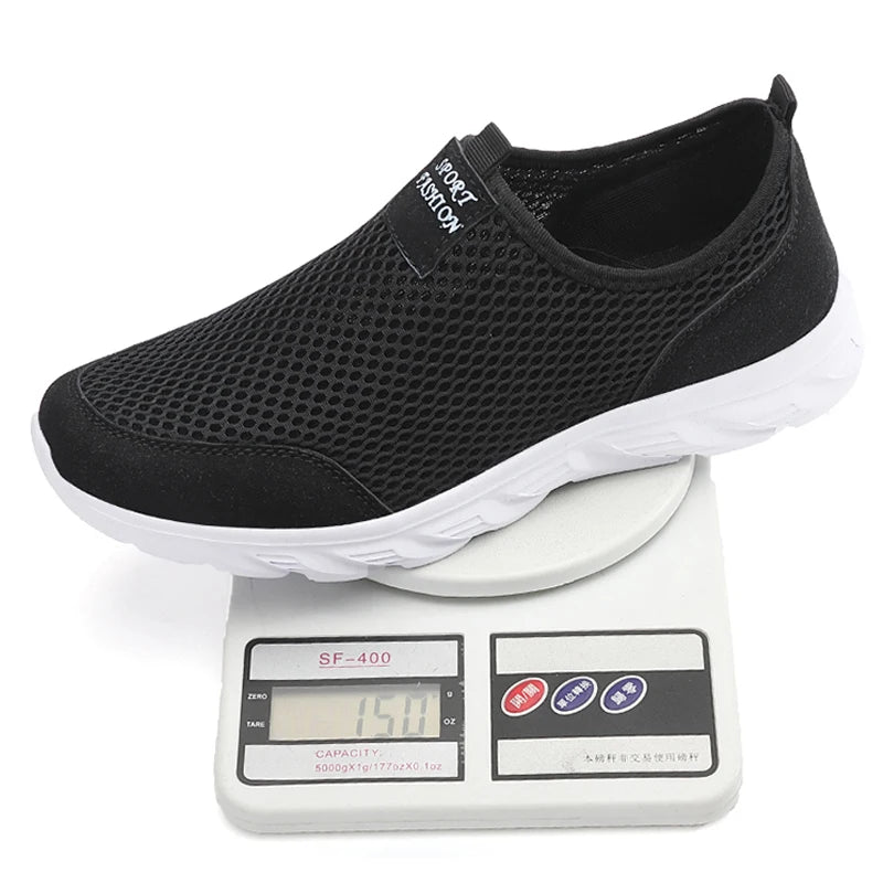 2023 zapatos informales ligeros para hombre, zapatillas informales transpirables sin cordones para hombre, zapatos planos antideslizantes para caminar al aire libre, talla 39-47