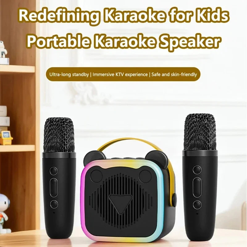 Mini Altavoz Bluetooth Portátil con Micrófono para Karaoke