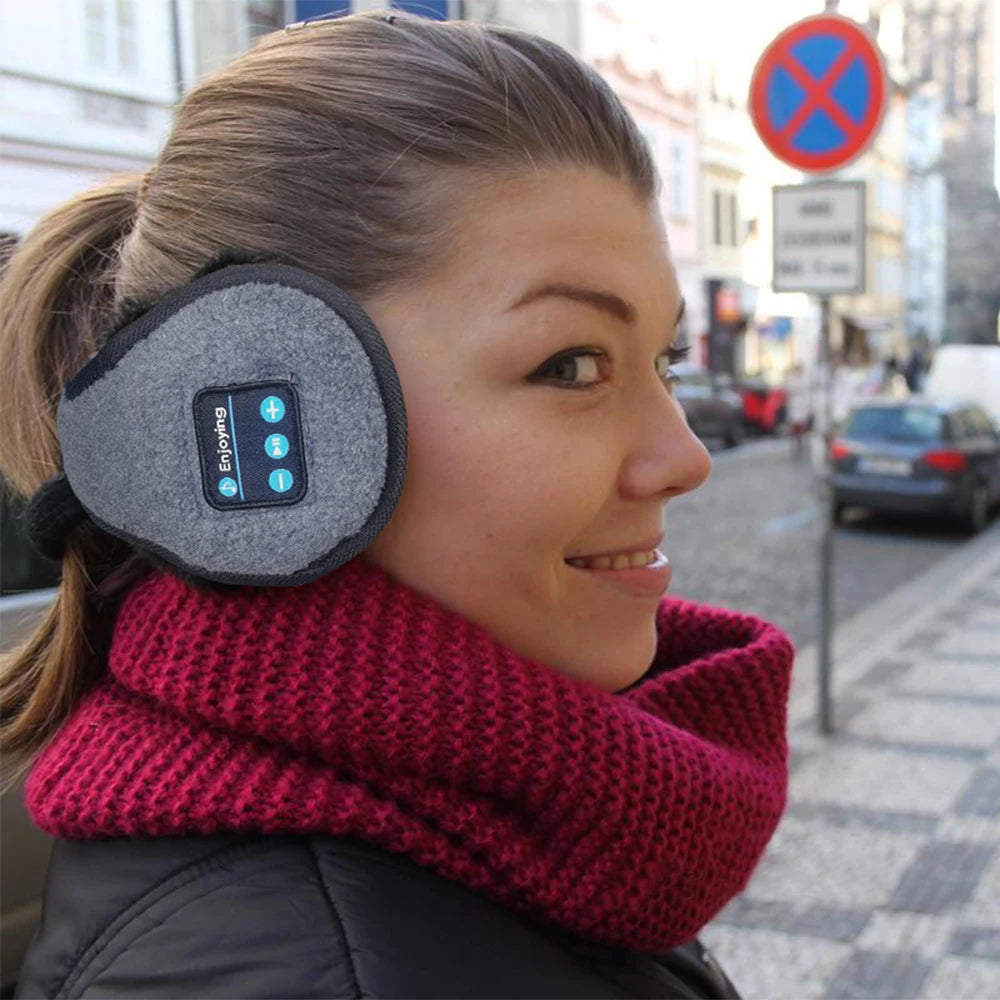 Orejeras Calentadoras con Auriculares Bluetooth Invierno