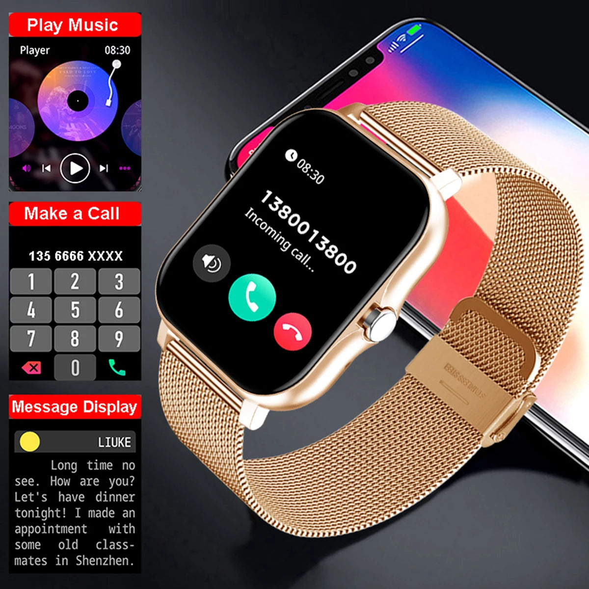 Nuevo Reloj Inteligente 2026 con Pantalla Táctil Completa de 1.83 Pulgadas para Hombre y Mujer, Llamadas Bluetooth, Monitor de Actividad Física, Reloj Digital Inteligente, Regalo Hw12