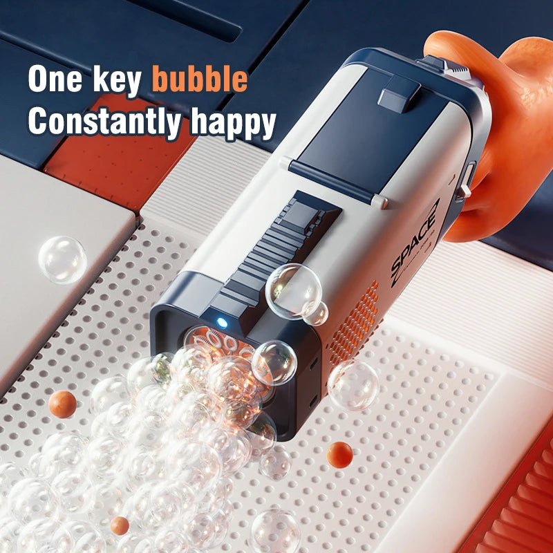Pistola de Burbujas Eléctrica con Luces para Niños