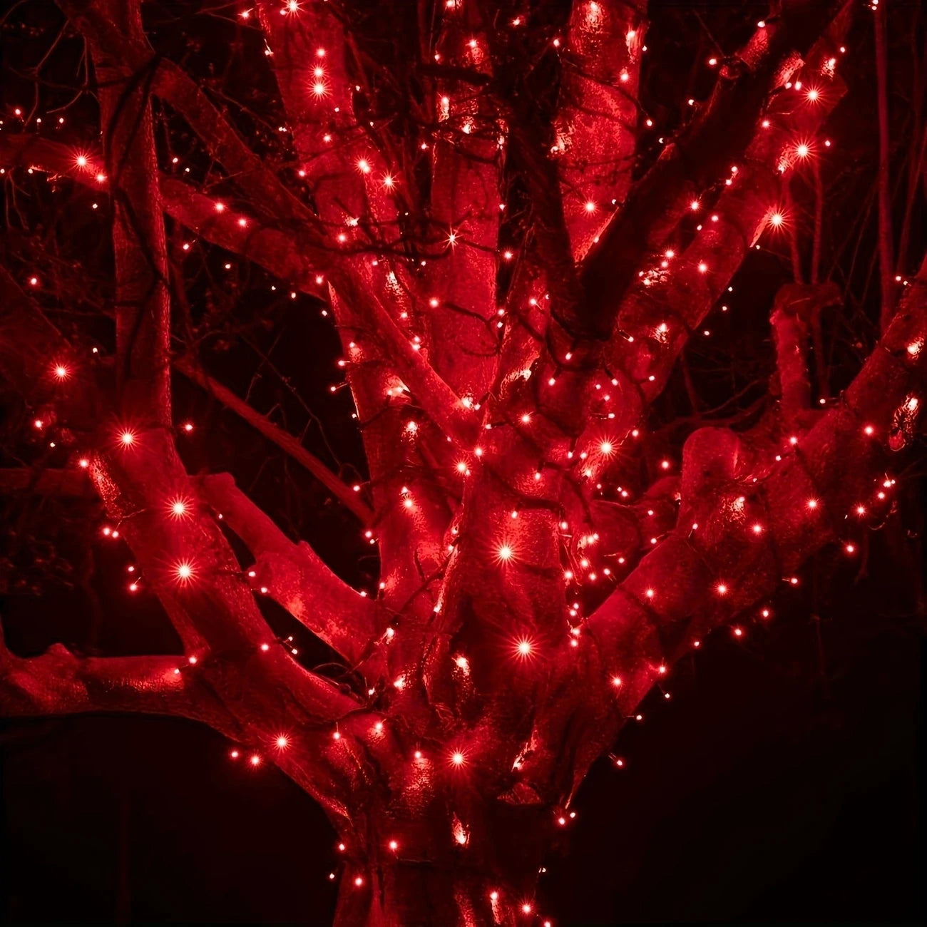 Luces navideñas solares LED 50-200 unidades para jardín y patio