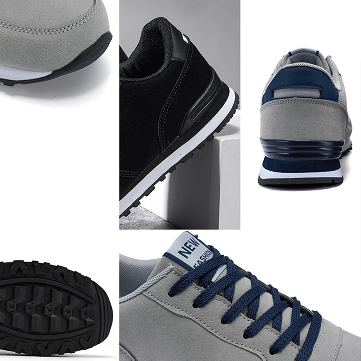Nuevas de cuero, zapatos para correr para hombre, zapatillas Unisex cálidas de invierno, zapatos ligeros para caminar para mujer, zapatos deportivos de plantilla suave con cordones 37-47