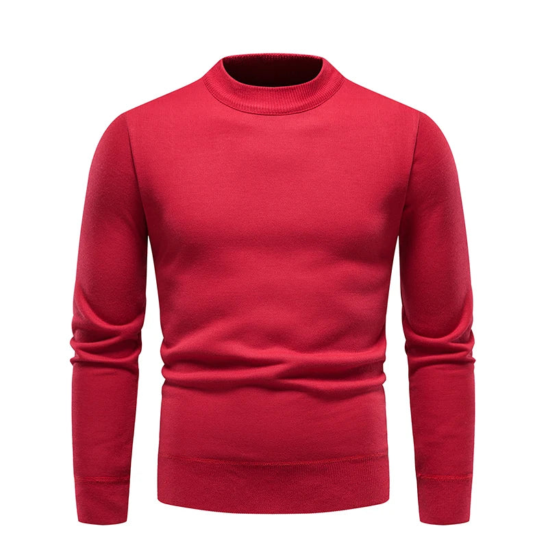 Jersey para hombre, suéter suave, camisas de terciopelo de invierno, ropa de marca, blusa fría cálida de lana tejida, camisas inferiores ajustadas