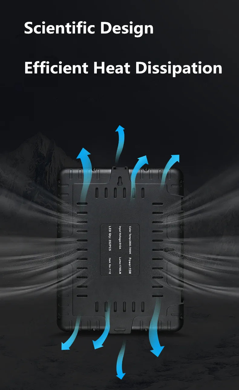 Panel de luz LED para fotografía y vídeo de 8/12 pulgadas, Kit de iluminación para estudio fotográfico para disparar transmisión en vivo Youbube con soporte para trípode