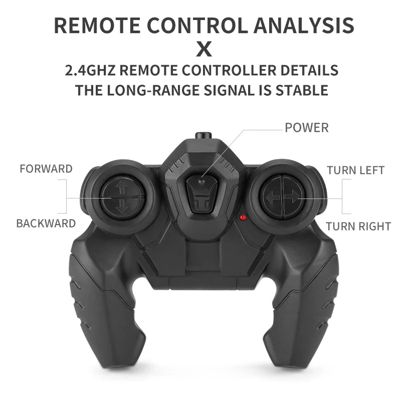    JJRC Q137 8x8 2,4G coche de Control remoto 8wd vehículo acrobático anfibio todoterreno camión de carreras de velocidad de 8 ruedas juguete sobre orugas impermeable