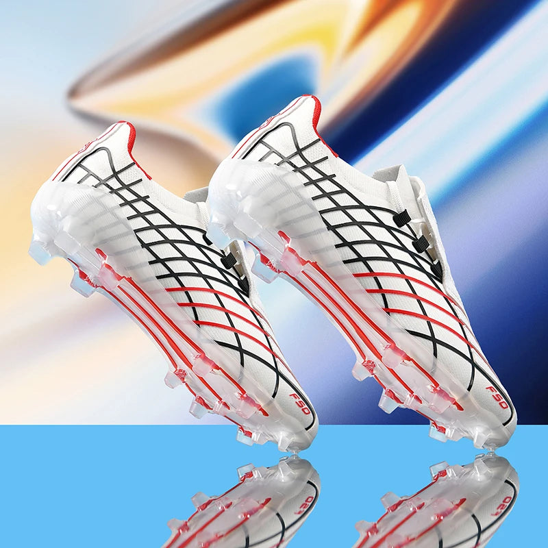 Botines de fútbol F50 FG estilo Spider unisex para terreno firme
