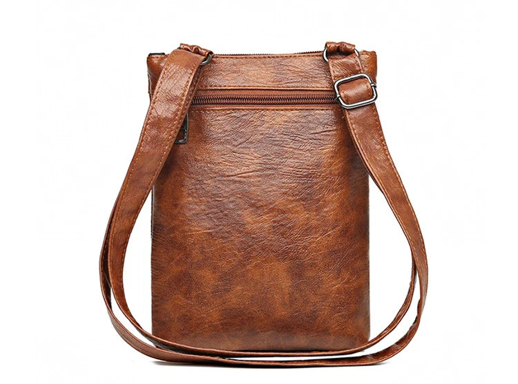 Bolso de Hombro de Cuero Suave para Mujer con Billetera