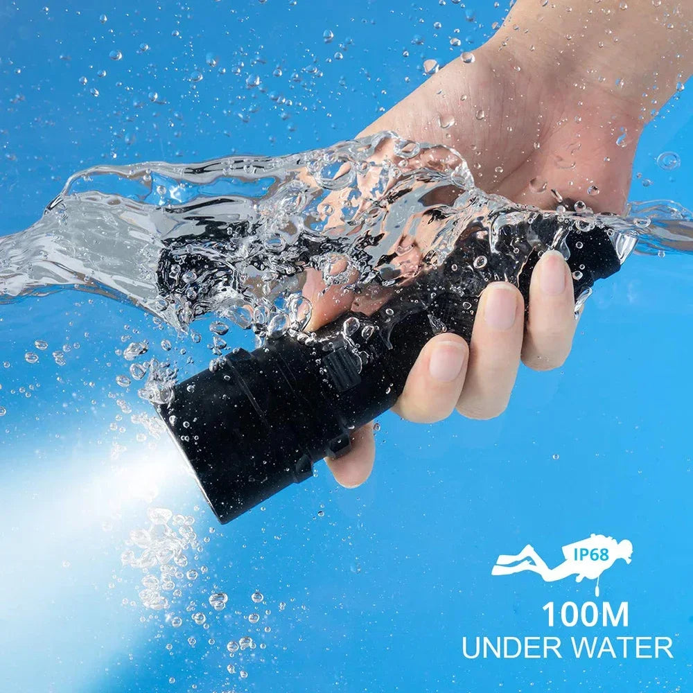 Linterna de Buceo LED Impermeable IP68