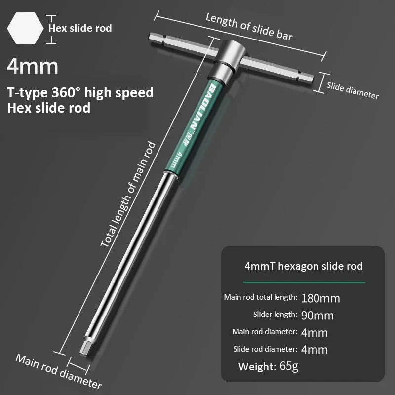 Set Llaves Allen Tipo T Hexagonales 2.5-10mm