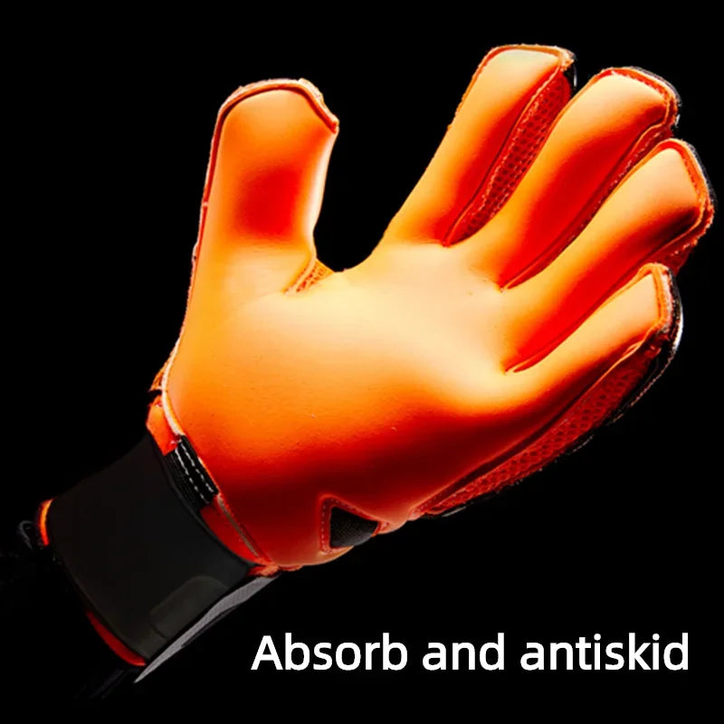 Guantes de portero de fútbol profesionales para niños y hombres, látex de 4mm con protección para los dedos, Protector de guantes de portero de fútbol para niños y adultos