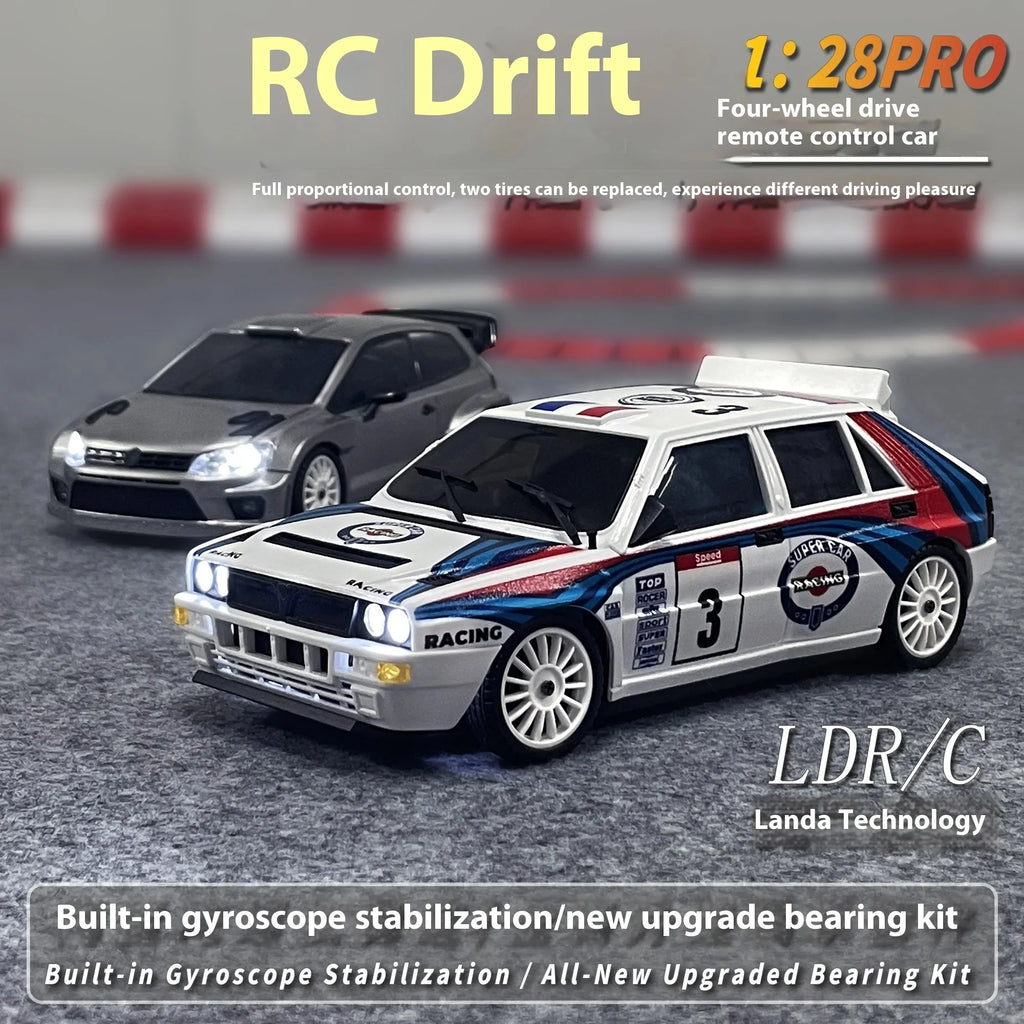 LDRC RC Drift Car 2801PRO 2802PRO 2803PRO 2804PRO 1/28 4WD con giroscopio totalmente proporcional acelerador y dirección coche Juguetes