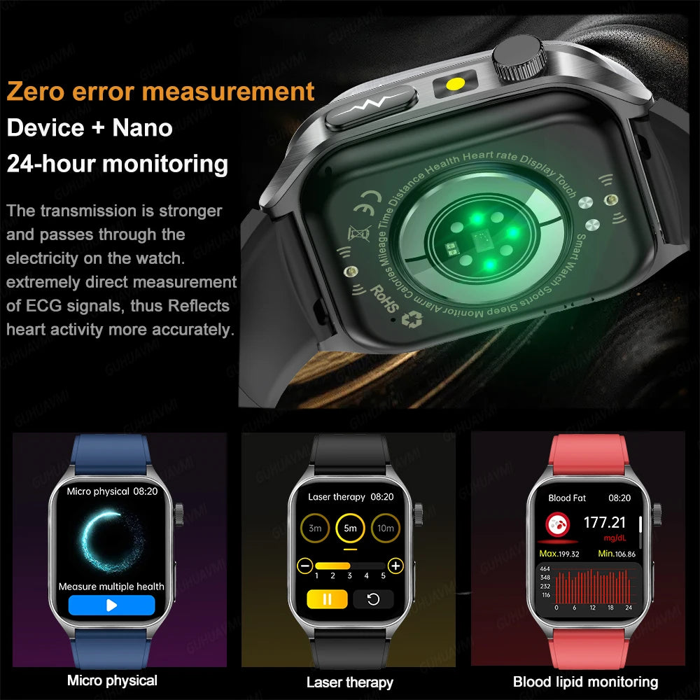 Reloj Inteligente Terapia Láser Monitor de Salud