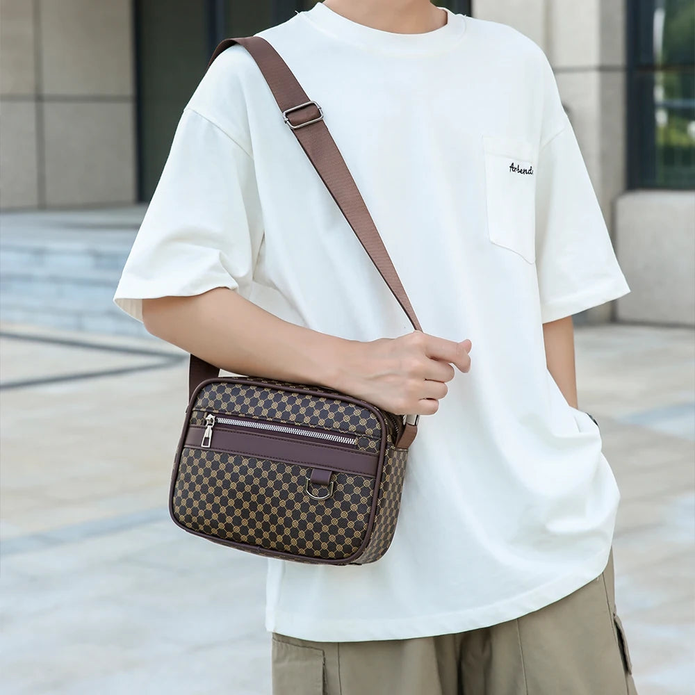 Bolso de Hombro para Hombre Estilo Coreano Multicapa