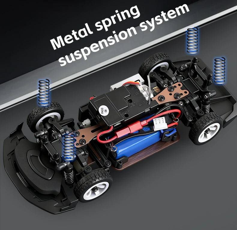 WLtoys 284019-A 284191 1:28 2,4G RC coche con luces LED 4WD Gyro 30 KM/H coche de Control remoto todoterreno vehículo de deriva juguetes para chico