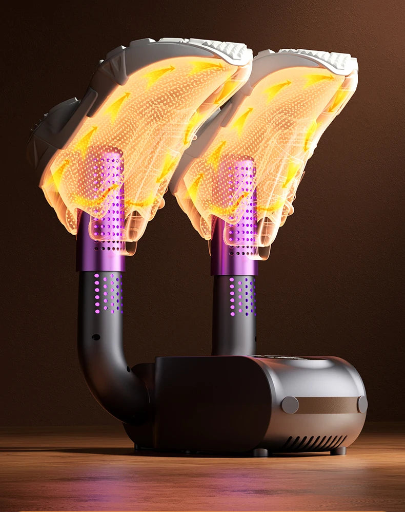 Secador de Zapatos Eléctrico Plegable con Luz UV