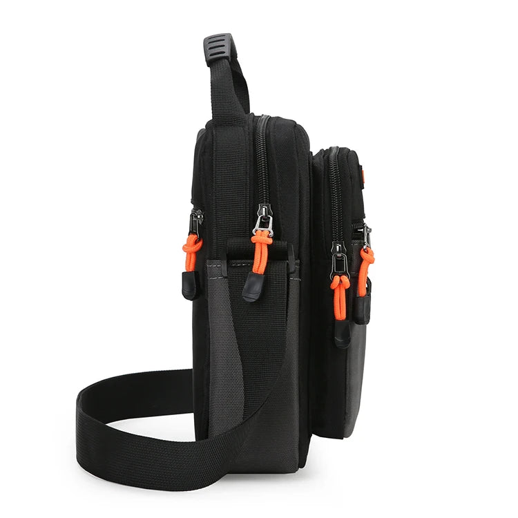Bolso cruzado para hombre con correas ajustables, bolso de hombro multifuncional para desplazamientos diarios, bolso informal para exteriores