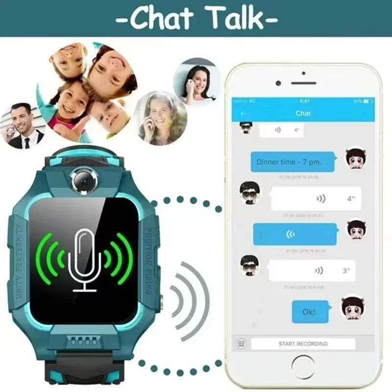 Reloj Inteligente 5G para Niños con GPS, Cámara y SOS