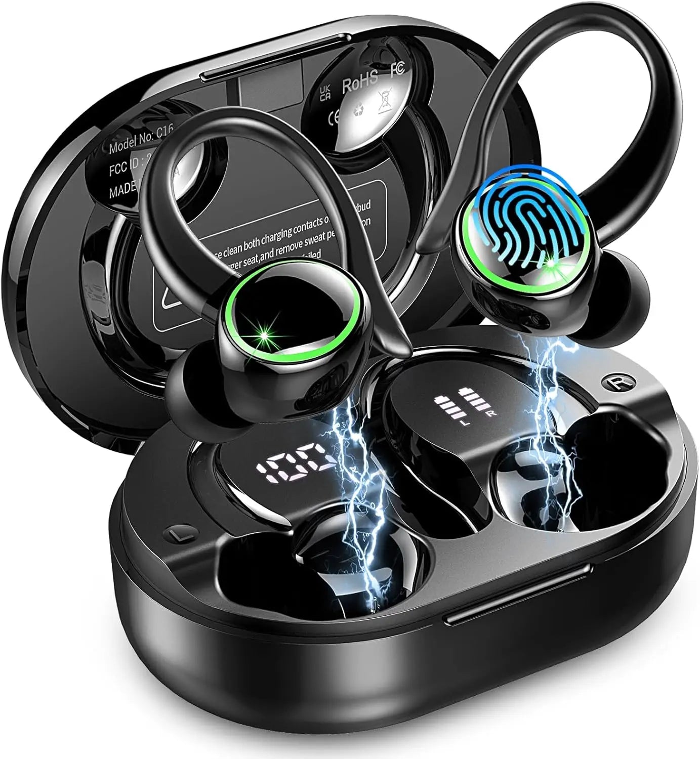 Auriculares Bluetooth 5.4 Deportivos 50h Graves
