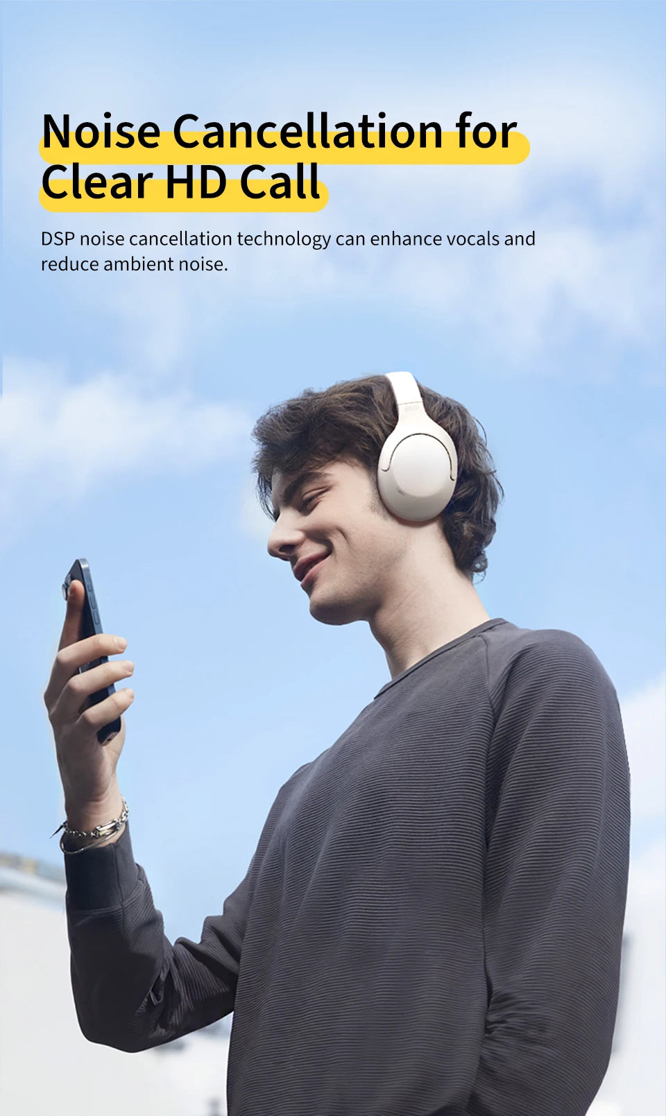 QCY H3 Lite Auriculares ANC Bluetooth 5.3 60H