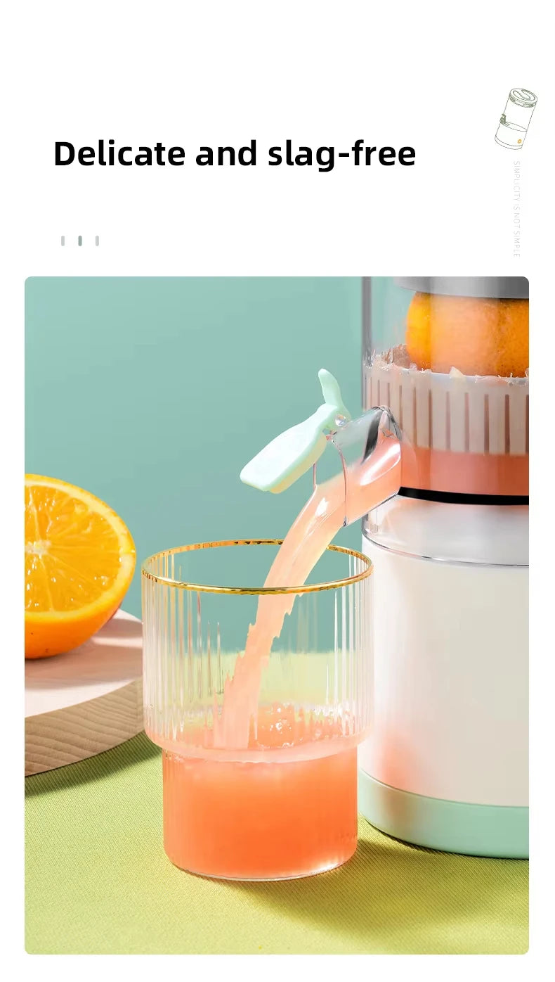 Exprimidor Lento Inalámbrico 7.4V para Naranjas y Cítricos