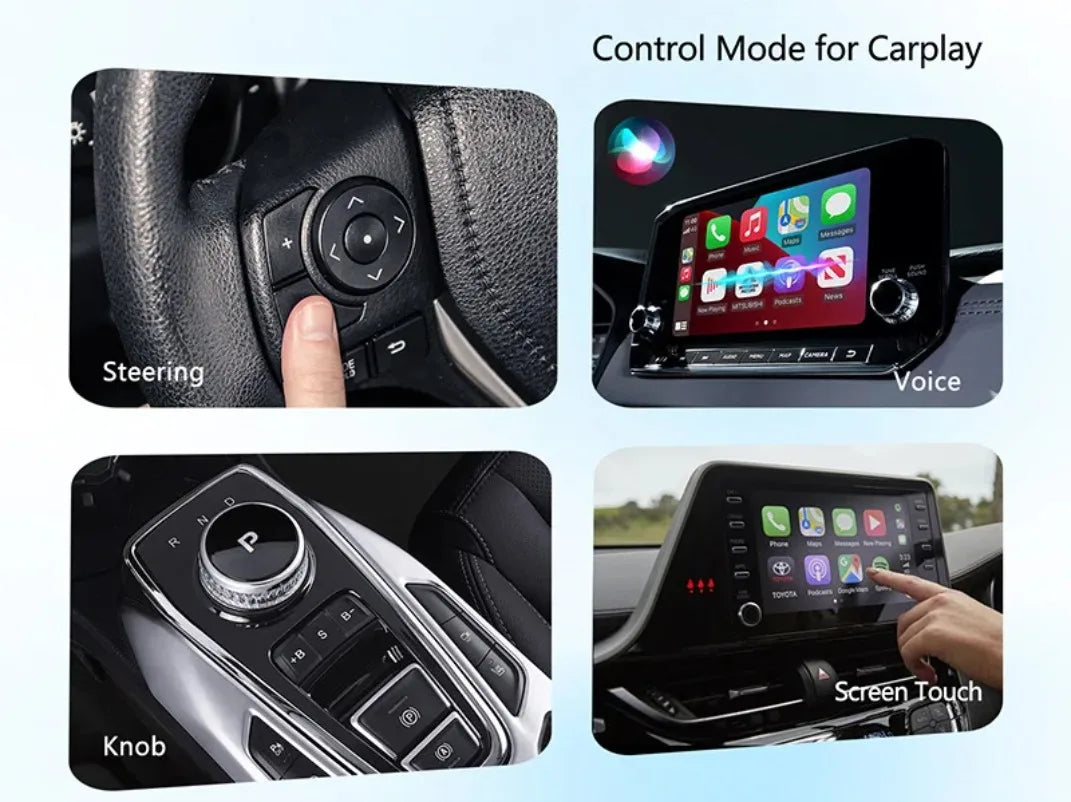 Adaptador Inalámbrico CarPlay Cabin Care, Cámara para Auto HD 1080P para Bebés, 150 °   Monitor de visión nocturna gran angular con pantalla dividida para el asiento trasero