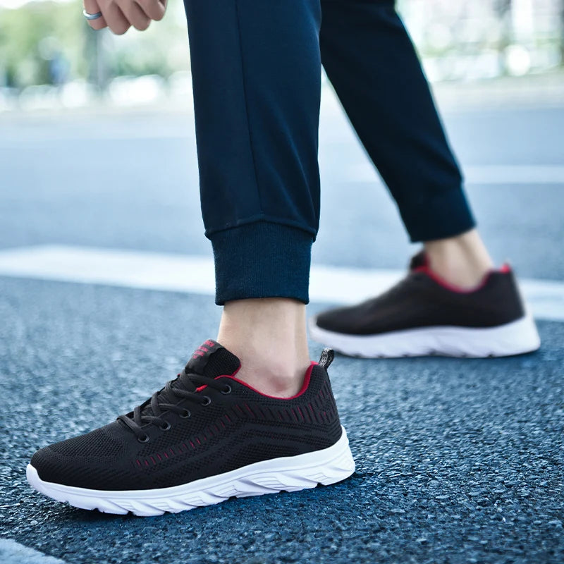 YRZL Zapatillas para correr para hombre, zapatillas deportivas ligeras a la moda, zapatillas transpirables para caminar, zapatillas deportivas cómodas para hombre