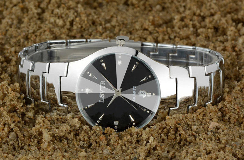 YIKAZE Reloj de Cuarzo de Negocios para Pareja